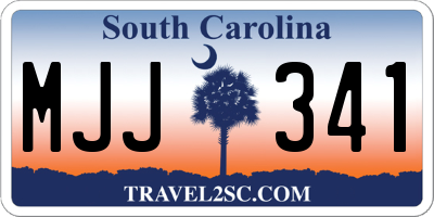 SC license plate MJJ341