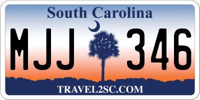 SC license plate MJJ346