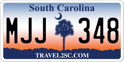 SC license plate MJJ348