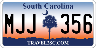 SC license plate MJJ356