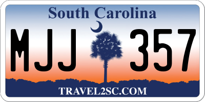 SC license plate MJJ357