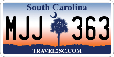 SC license plate MJJ363