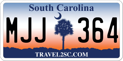 SC license plate MJJ364