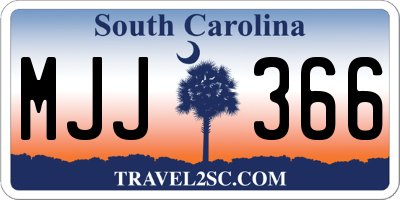 SC license plate MJJ366