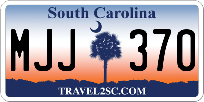 SC license plate MJJ370