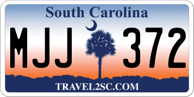 SC license plate MJJ372