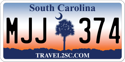 SC license plate MJJ374