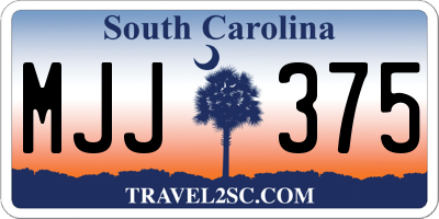 SC license plate MJJ375