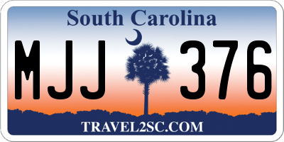 SC license plate MJJ376