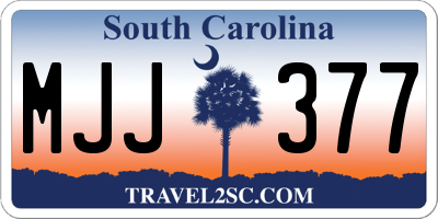 SC license plate MJJ377