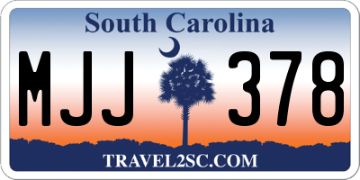 SC license plate MJJ378