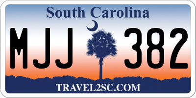 SC license plate MJJ382
