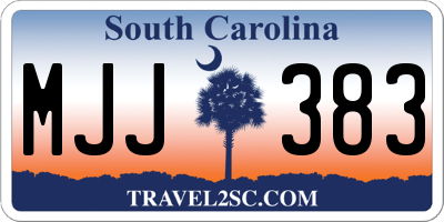 SC license plate MJJ383