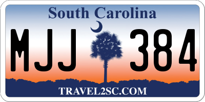 SC license plate MJJ384