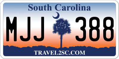 SC license plate MJJ388