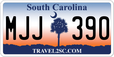 SC license plate MJJ390