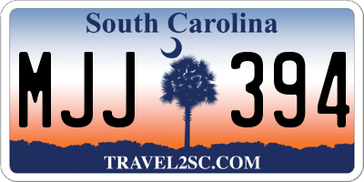 SC license plate MJJ394