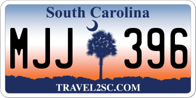 SC license plate MJJ396