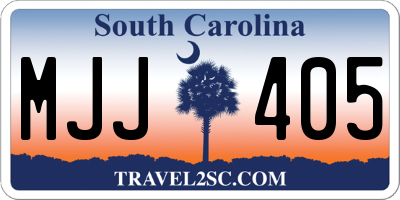 SC license plate MJJ405