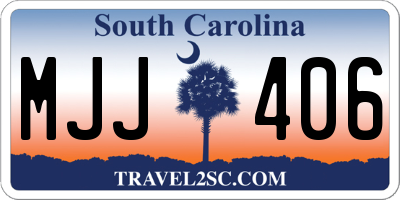 SC license plate MJJ406