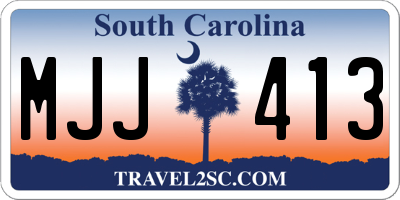 SC license plate MJJ413