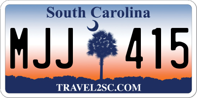 SC license plate MJJ415