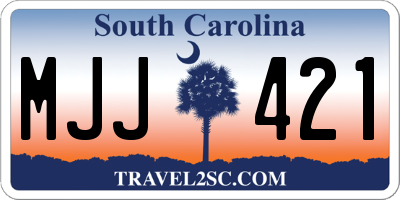 SC license plate MJJ421