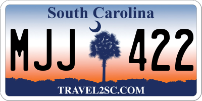 SC license plate MJJ422