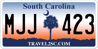 SC license plate MJJ423