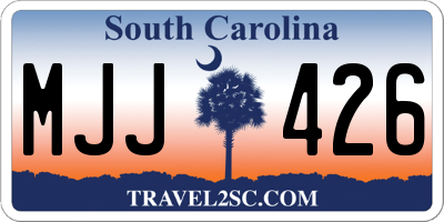 SC license plate MJJ426