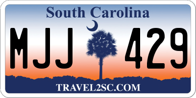 SC license plate MJJ429