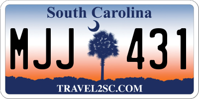SC license plate MJJ431