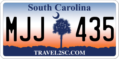 SC license plate MJJ435