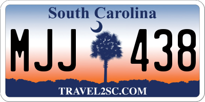 SC license plate MJJ438