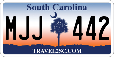SC license plate MJJ442