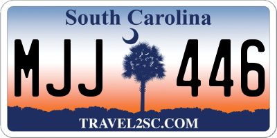 SC license plate MJJ446