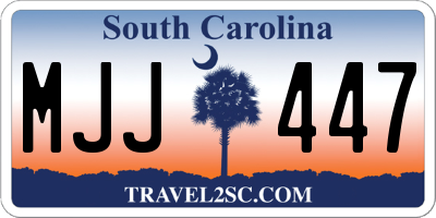 SC license plate MJJ447