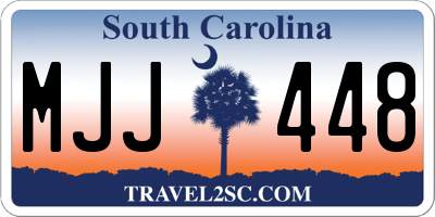 SC license plate MJJ448