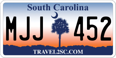 SC license plate MJJ452