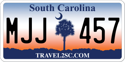 SC license plate MJJ457