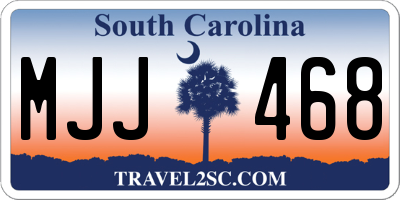 SC license plate MJJ468