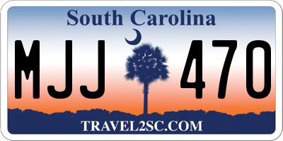 SC license plate MJJ470