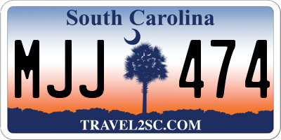 SC license plate MJJ474