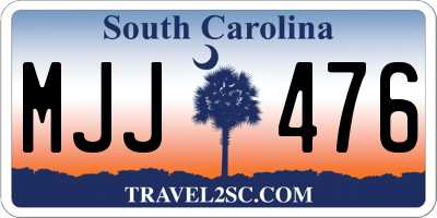 SC license plate MJJ476