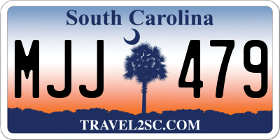 SC license plate MJJ479