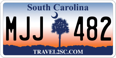 SC license plate MJJ482