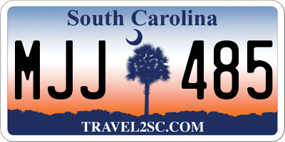 SC license plate MJJ485