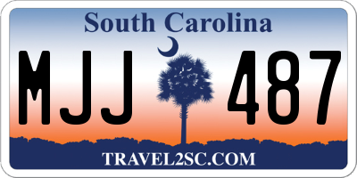 SC license plate MJJ487