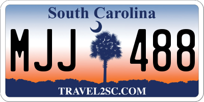 SC license plate MJJ488