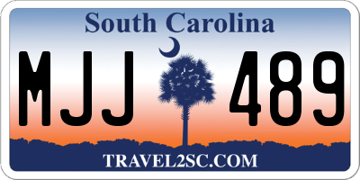 SC license plate MJJ489